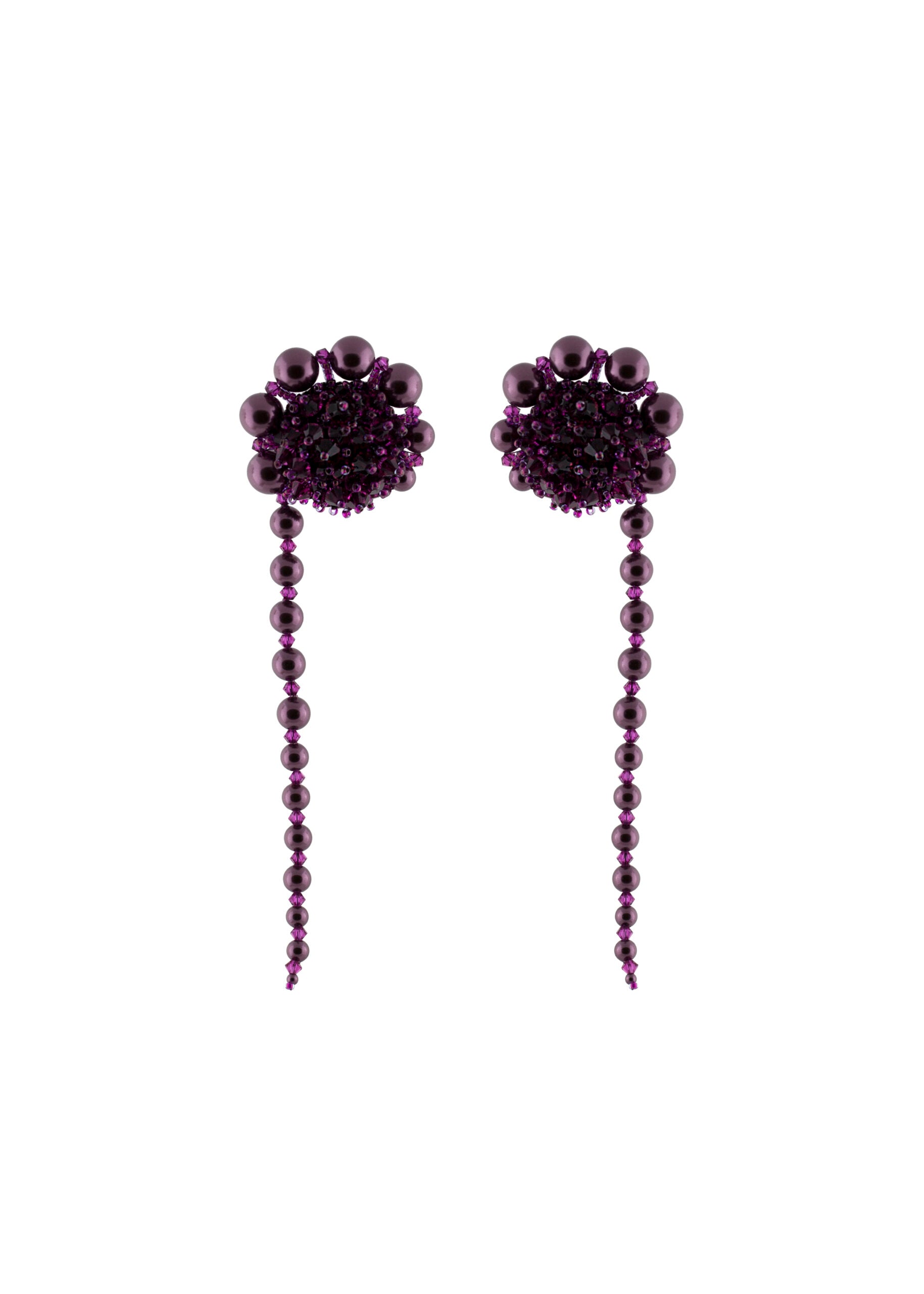 burgundy-pearl-clip-on-earrings