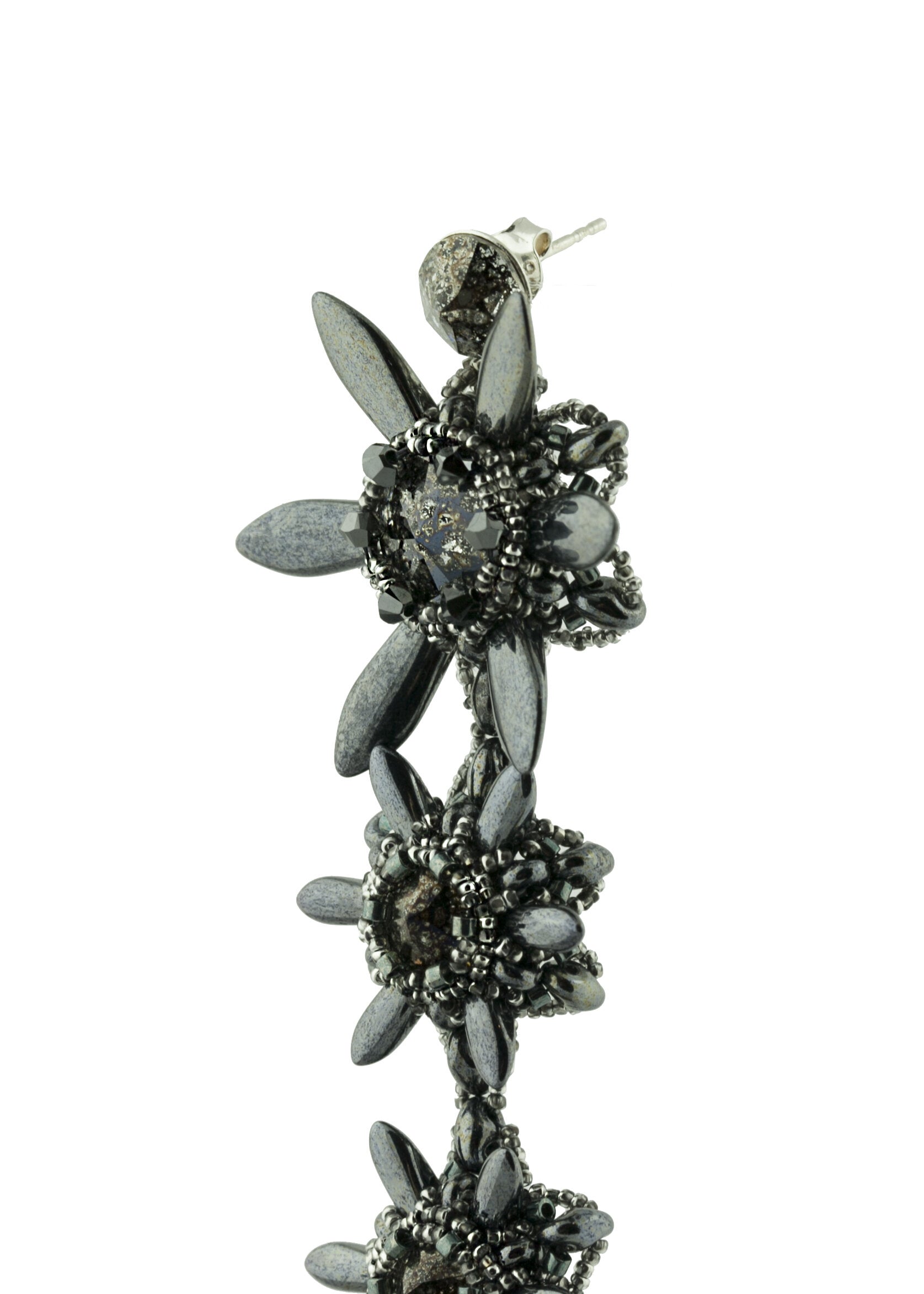 falling-stars-earring-hematite