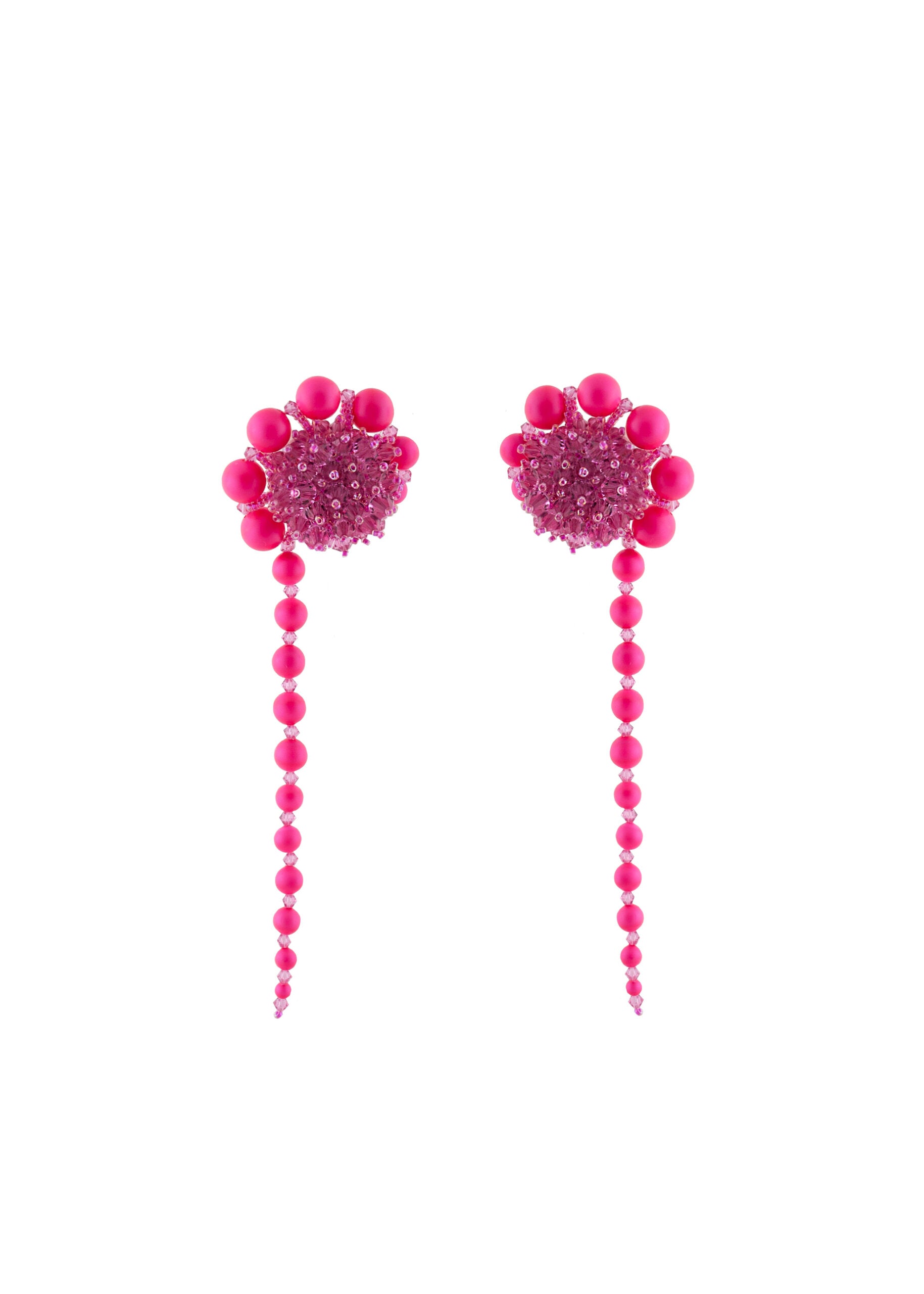 neon-pink-pearl-clip-on-earrings