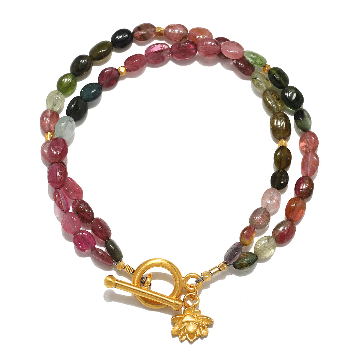 Peaceful Beginnings Tourmaline Toggle Bracelet