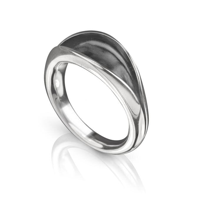 flourish-ring-silver-black