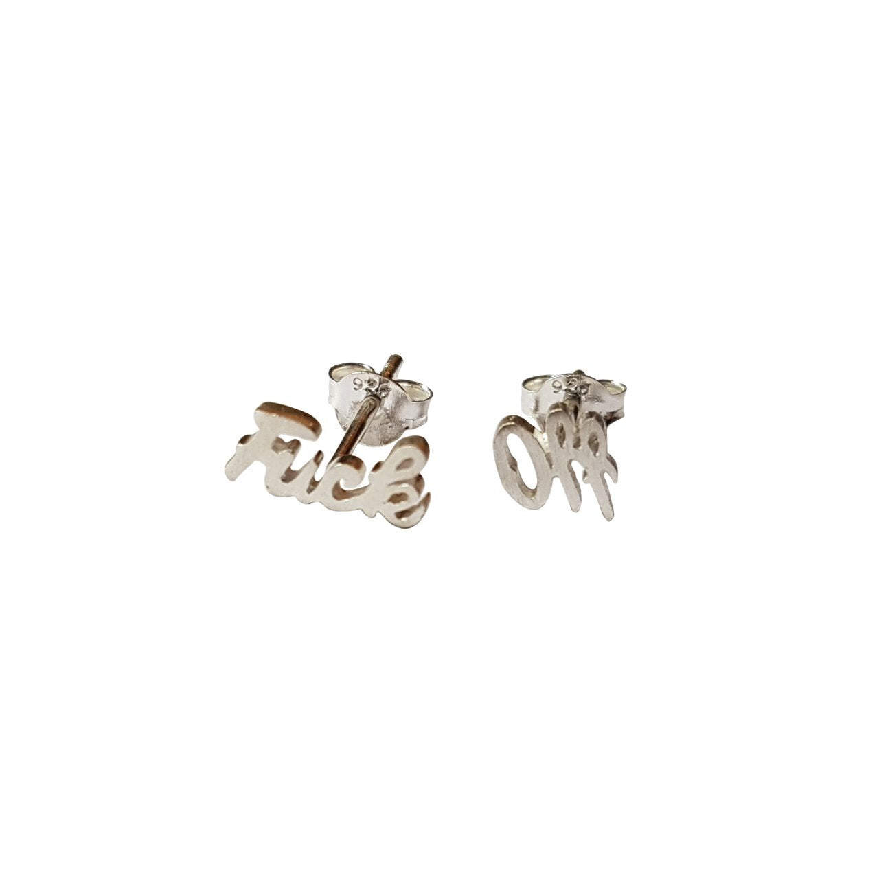 fck-off-stud-earrings-silver