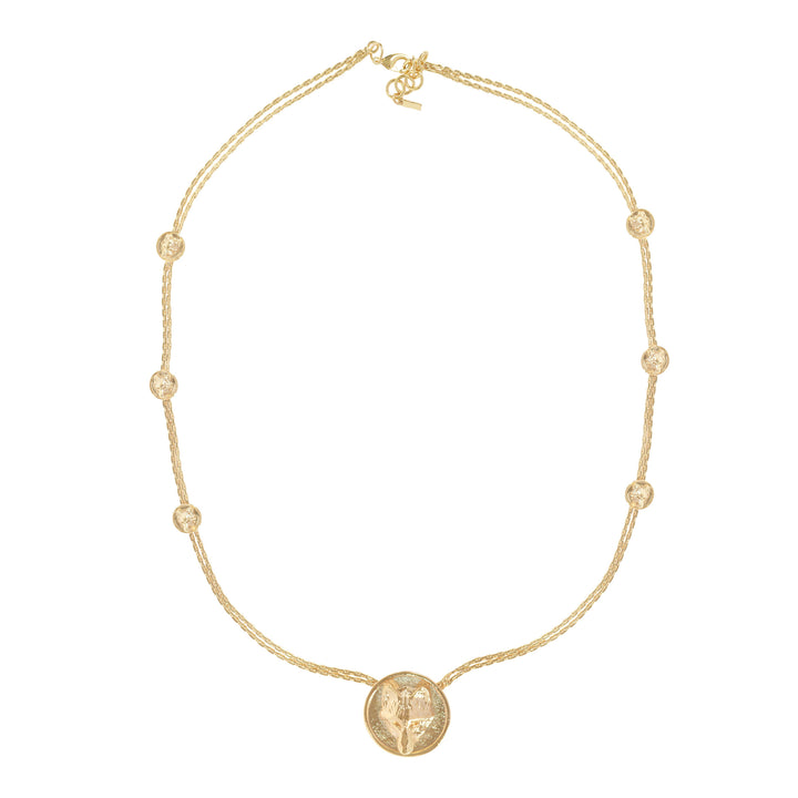 wolf-multidisc-necklace-gold