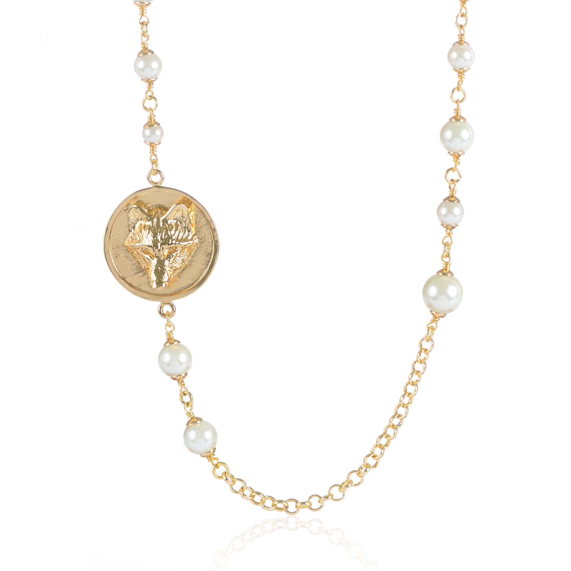 wolf-disc-pearl-necklace-gold