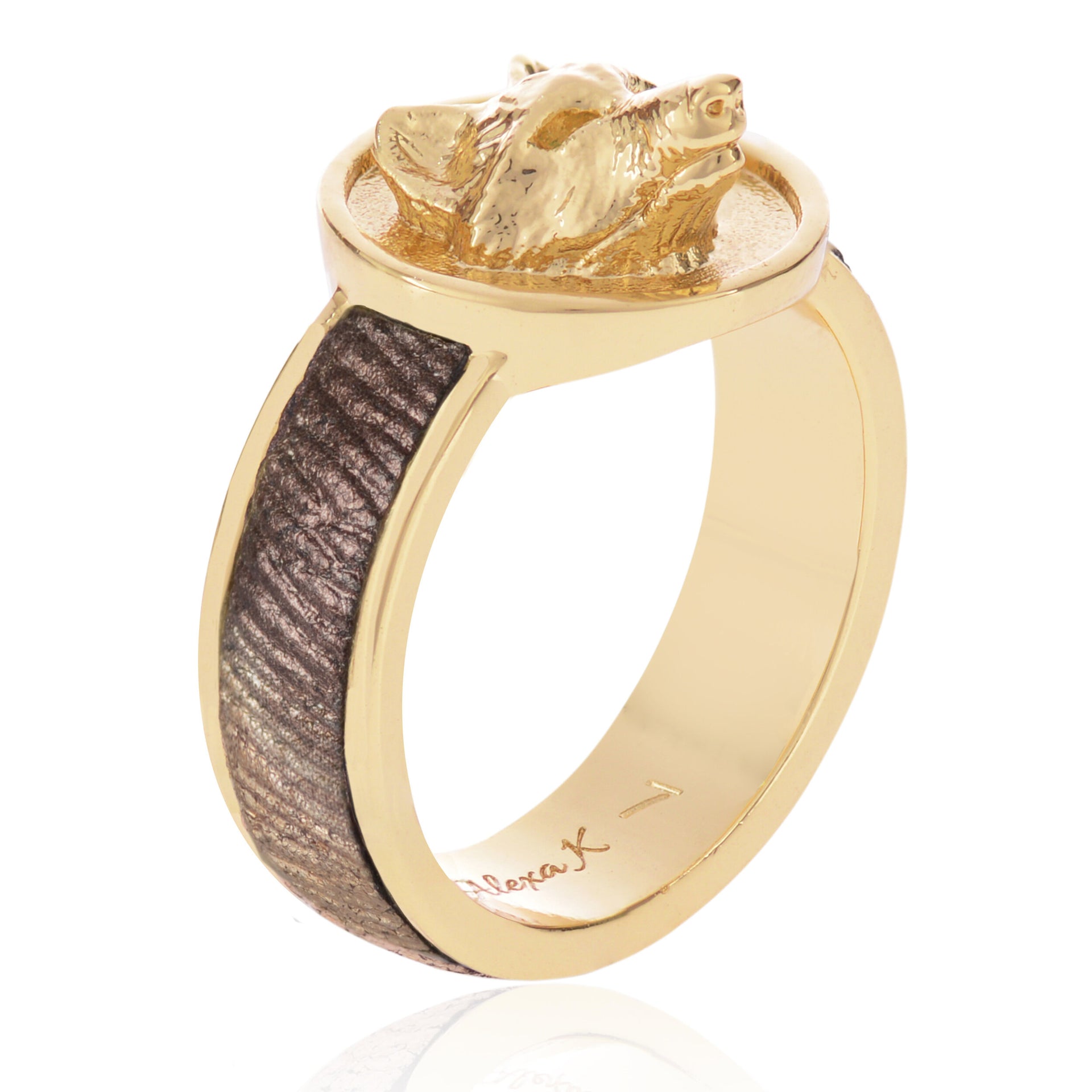 gold-small-wolf-ring-with-leather-inlay