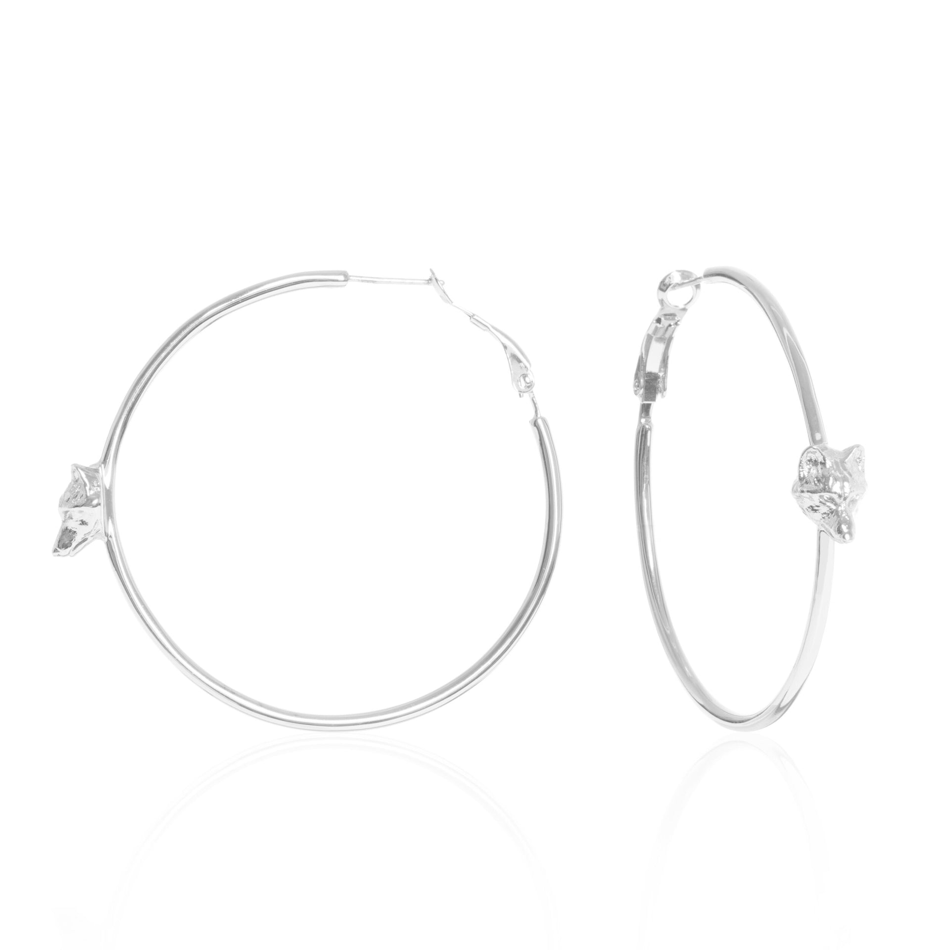 silver-wolf-hoop-earrings