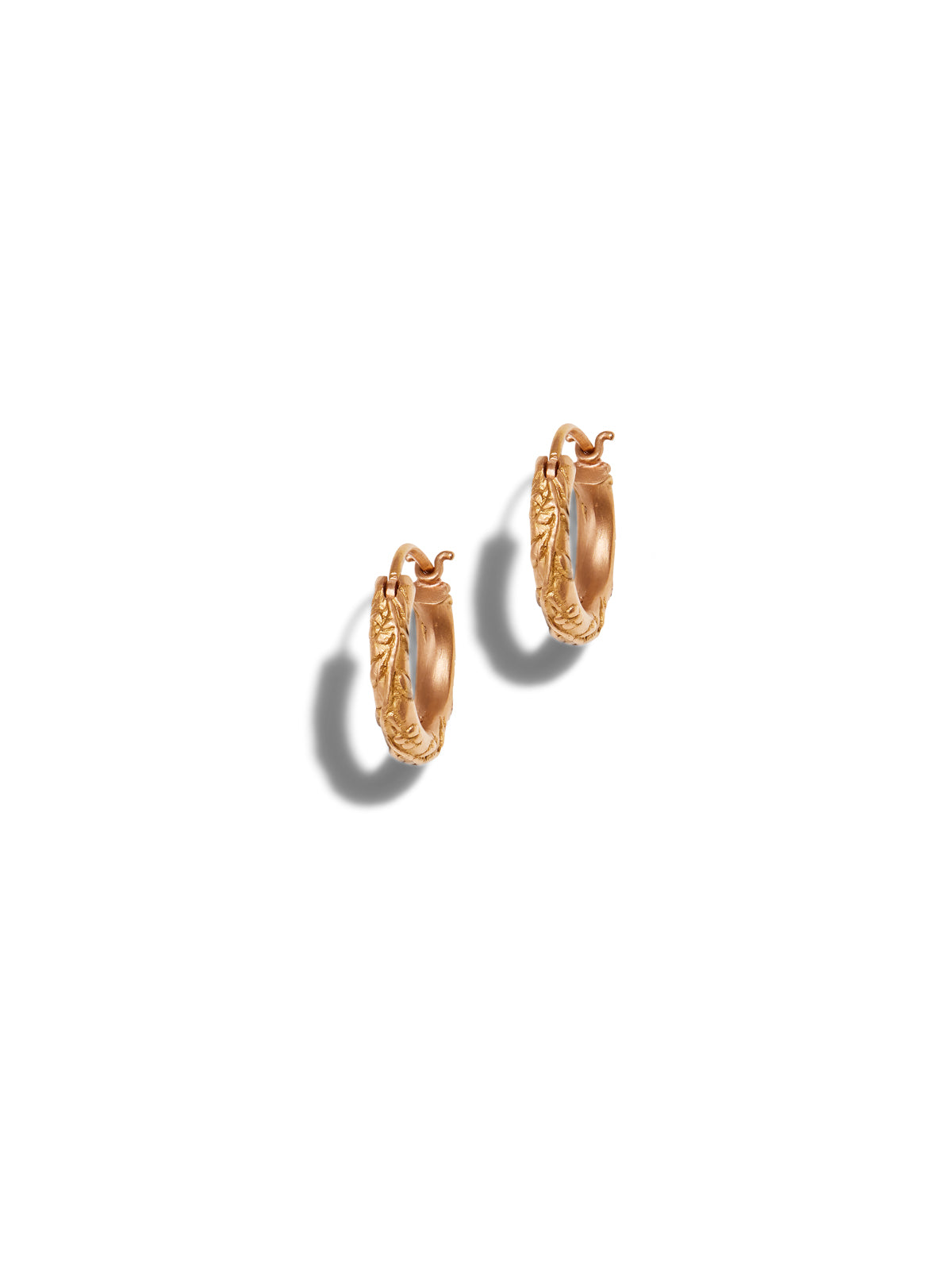 Dogwood Rose Gold Hoop Earrings