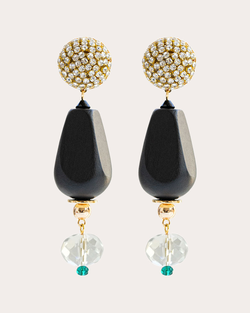 Clean Crystal Céline Drop Earrings