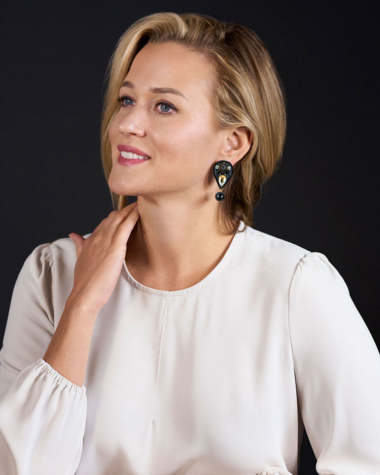 Bright Midnight Chloë Drop Earrings