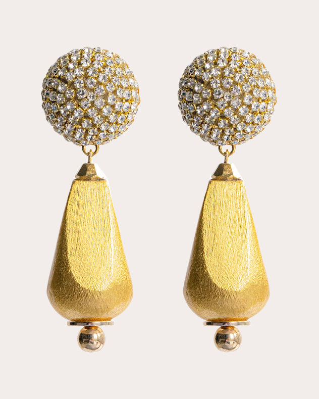 Gilded Gold Dalia Drop Earrings