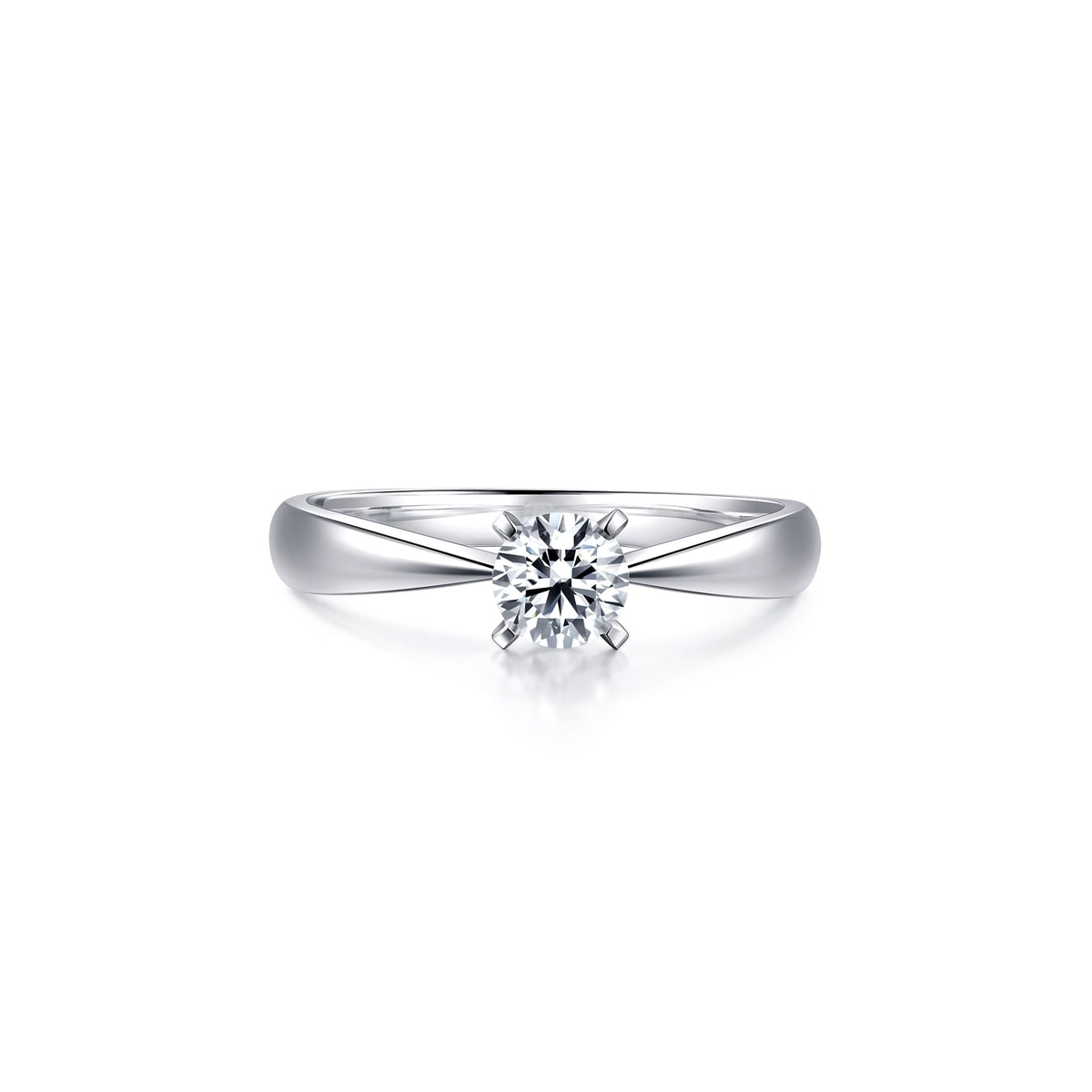 As One' 18K White Gold Diamond Ring