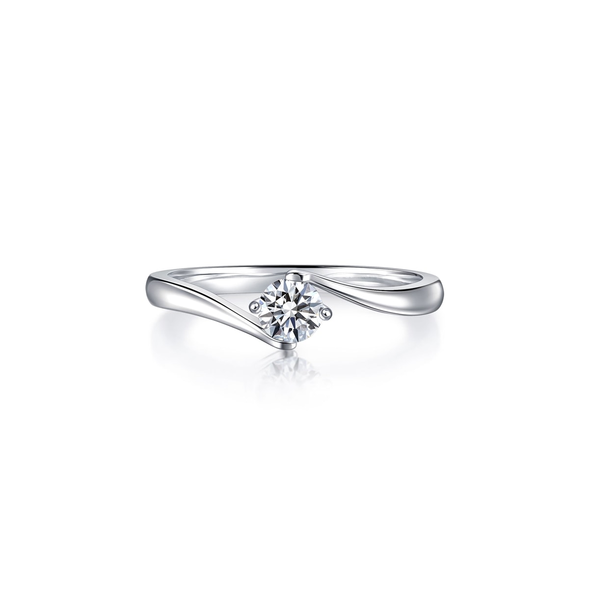 As One' 18K White Gold Diamond Ring