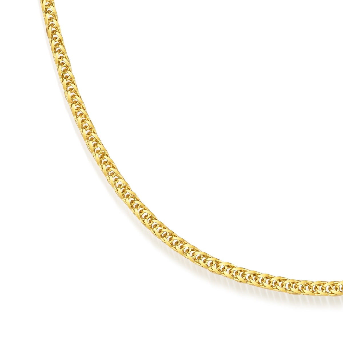 18K Yellow & White Gold Spiga Chain Necklace