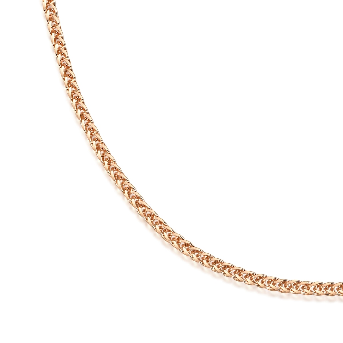 18K Red Gold Spiga Chain Necklace