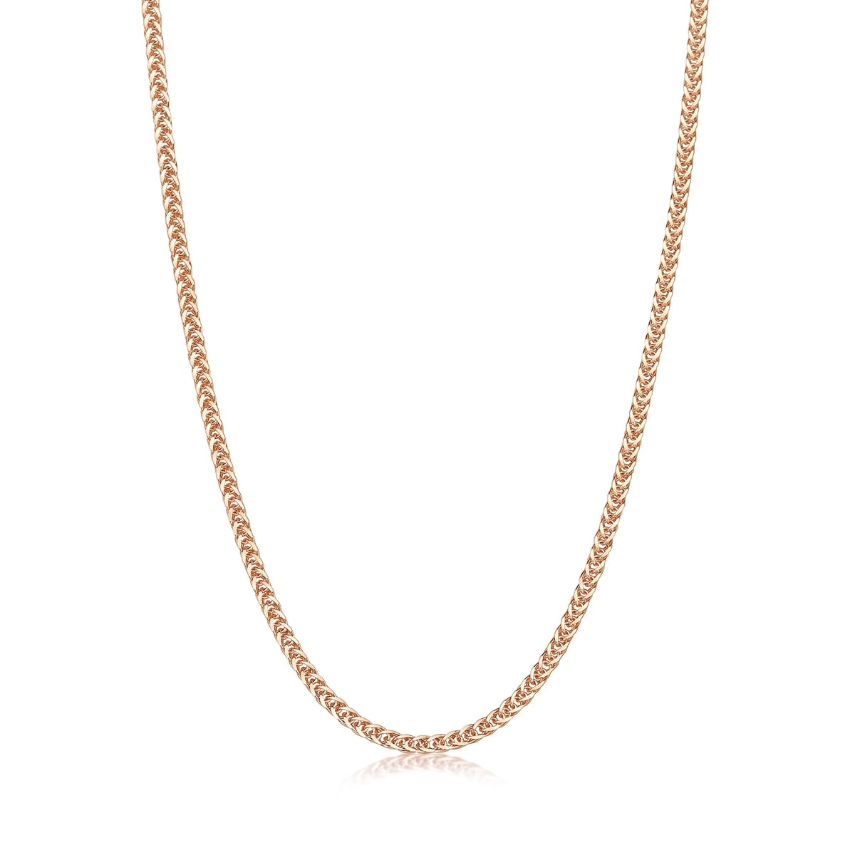 18K Red Gold Spiga Chain Necklace