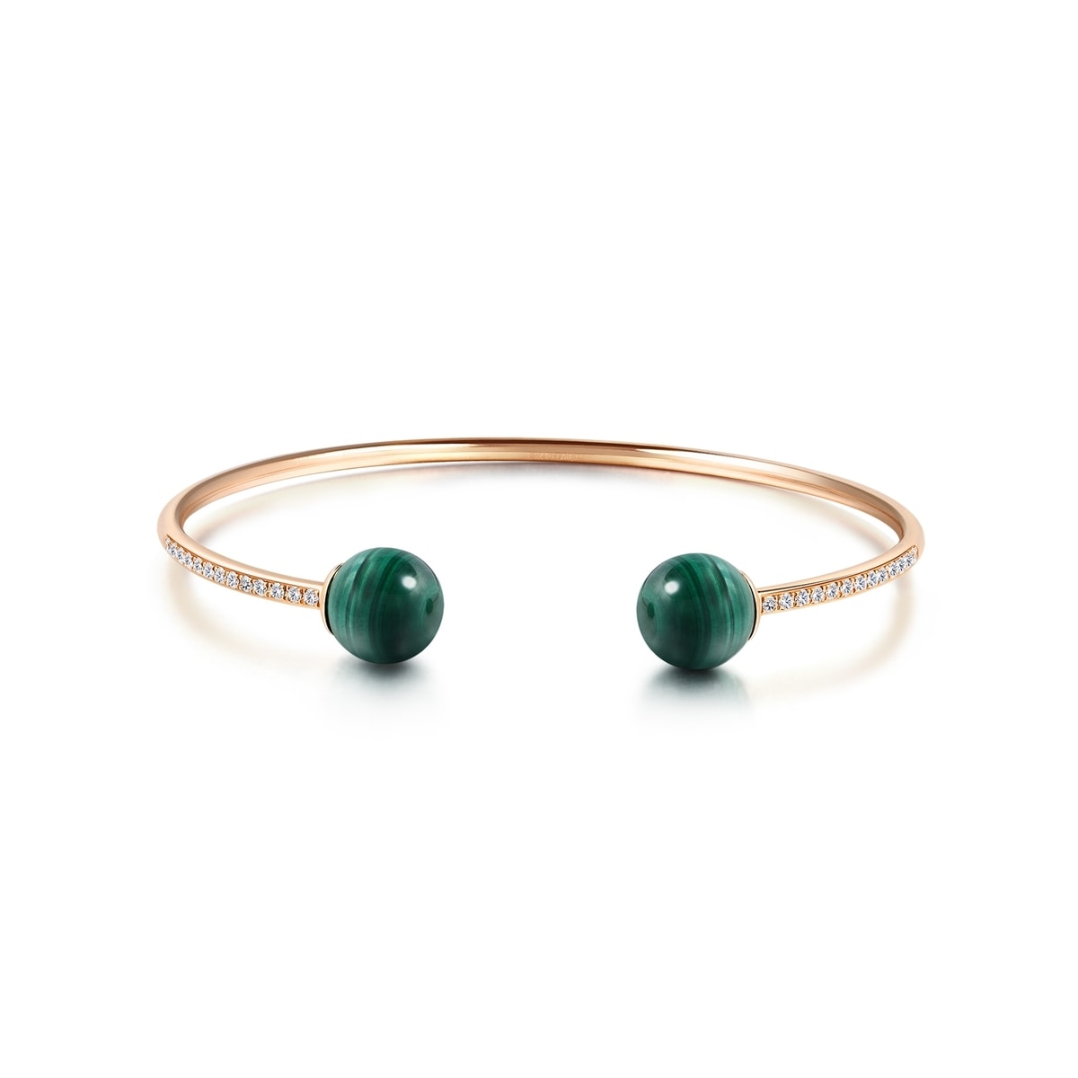 cosmos-18k-rose-gold-malachite-bangle-chow-sang-sang