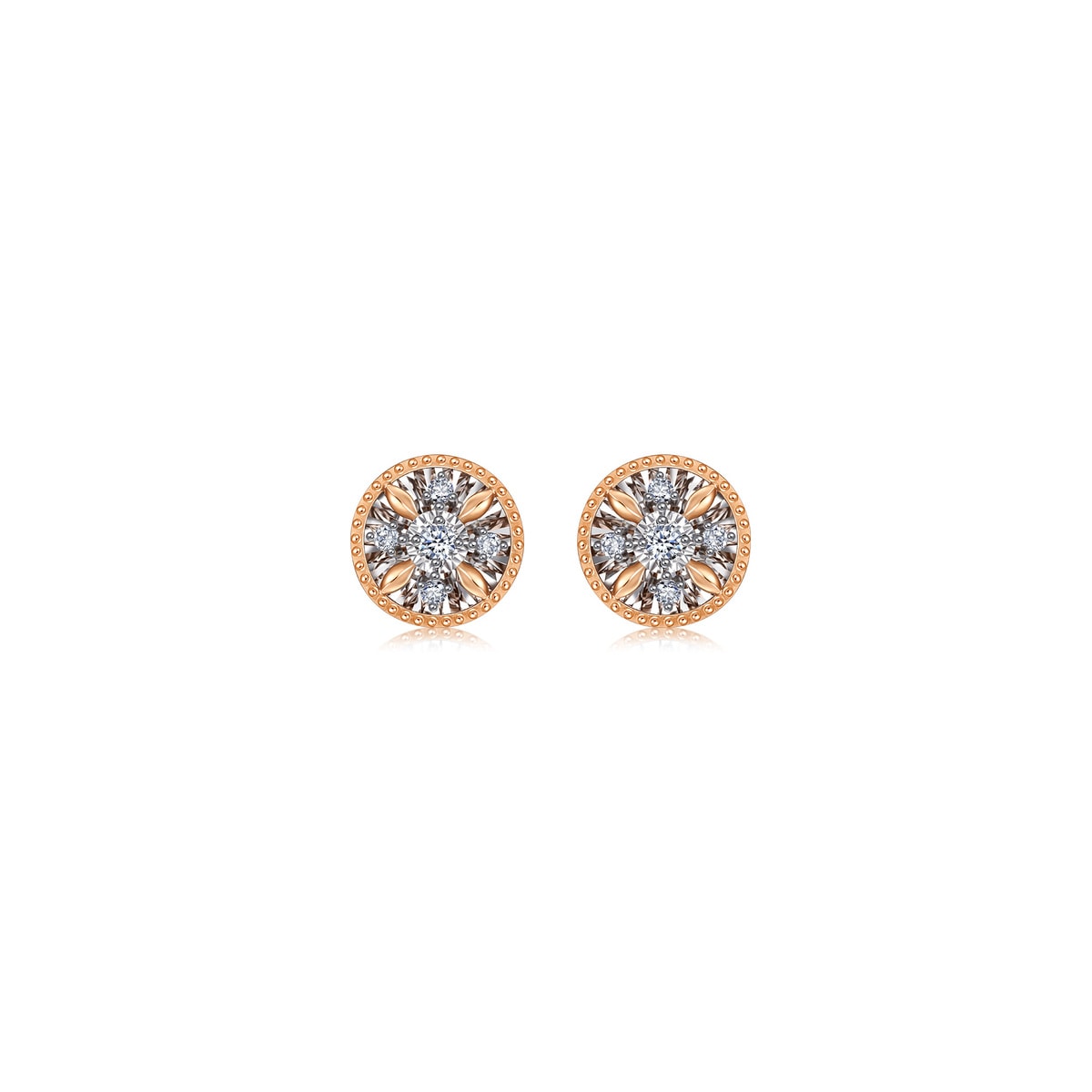 fantasy-white-and-red-gold-diamond-earrings-chow-sang-sang