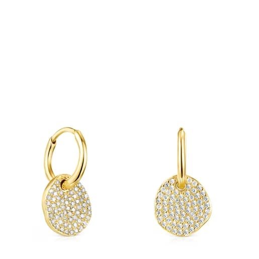 short-gold-nenufar-earrings