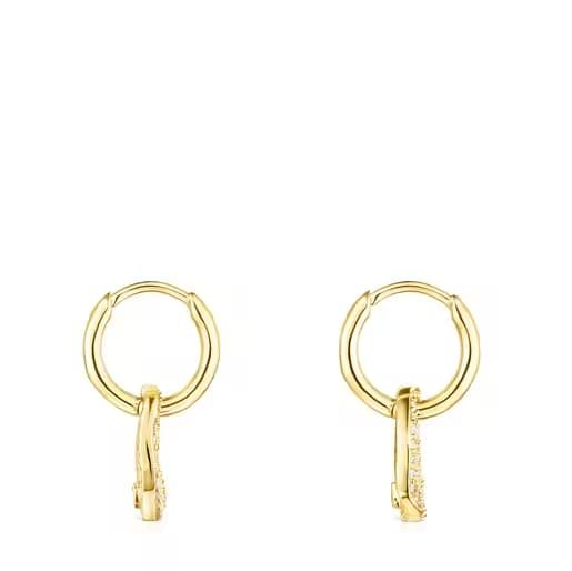 short-gold-nenufar-earrings