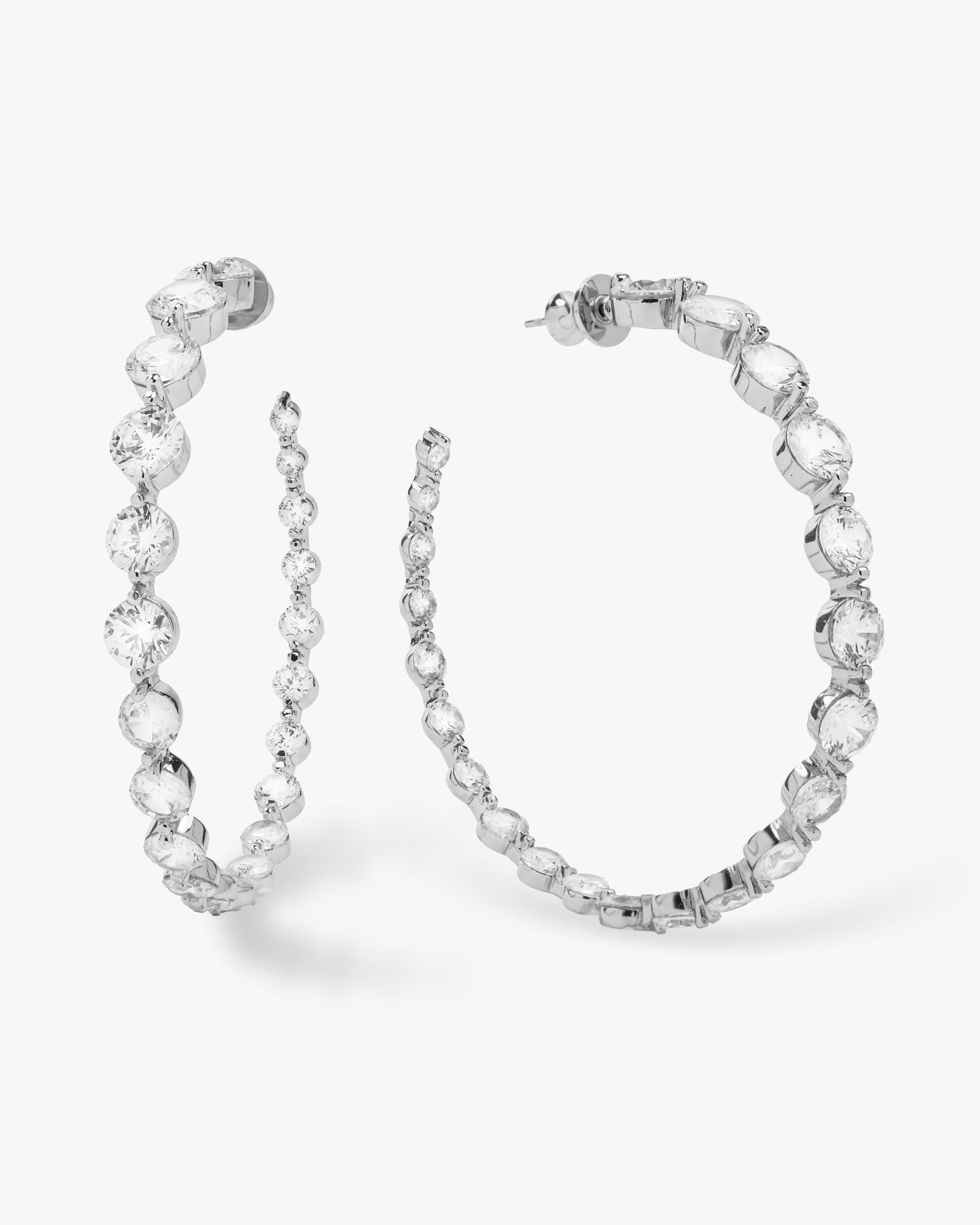 she-is-an-icon-hoops-2-inch-in-silver-and-white-diamondettes