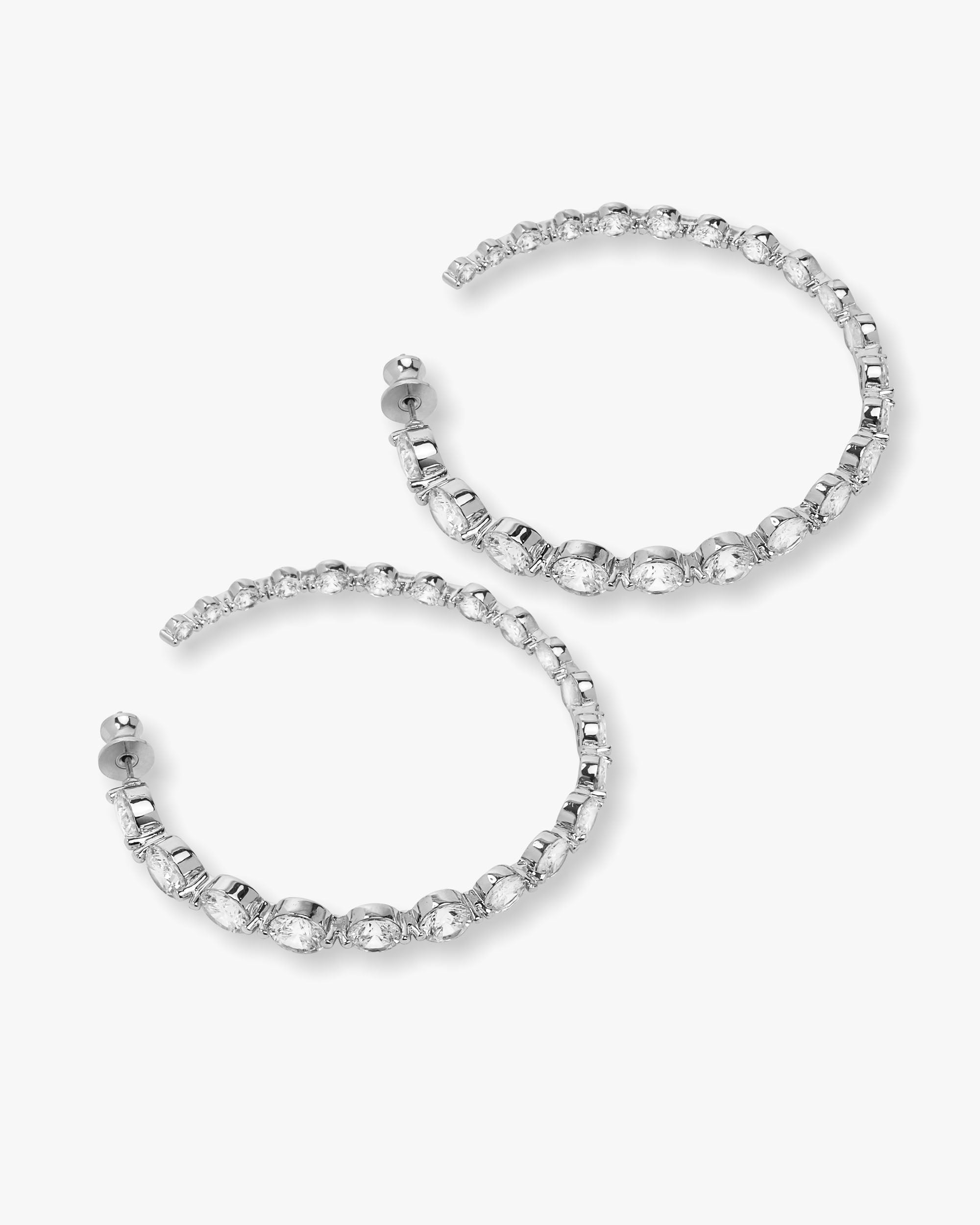 she-is-an-icon-hoops-2-inch-in-silver-and-white-diamondettes