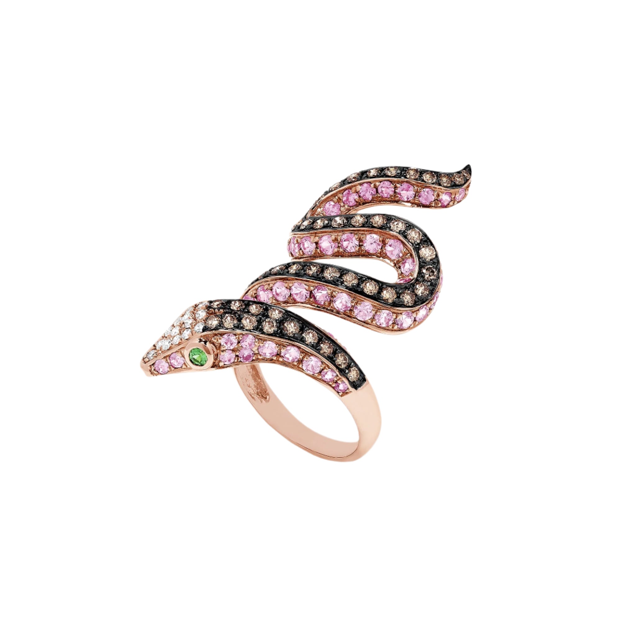 Rose gold snake ring online