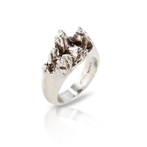 under-earth-half-texture-ring-silver