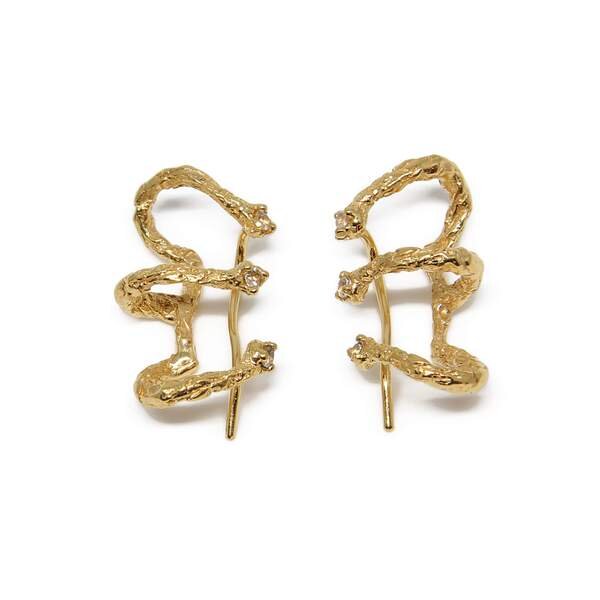 Moments Climber Earrings - Gold