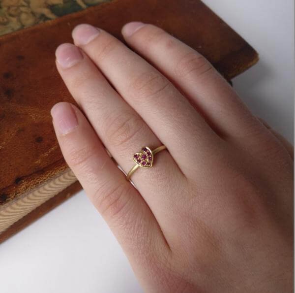 Cherish-Ruby Gold Ring