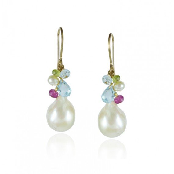 baroque-pearl-cluster-earrings