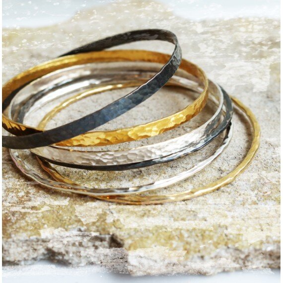 hammered-bangles