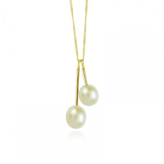 vermeil-double-pearl-pendant-necklace