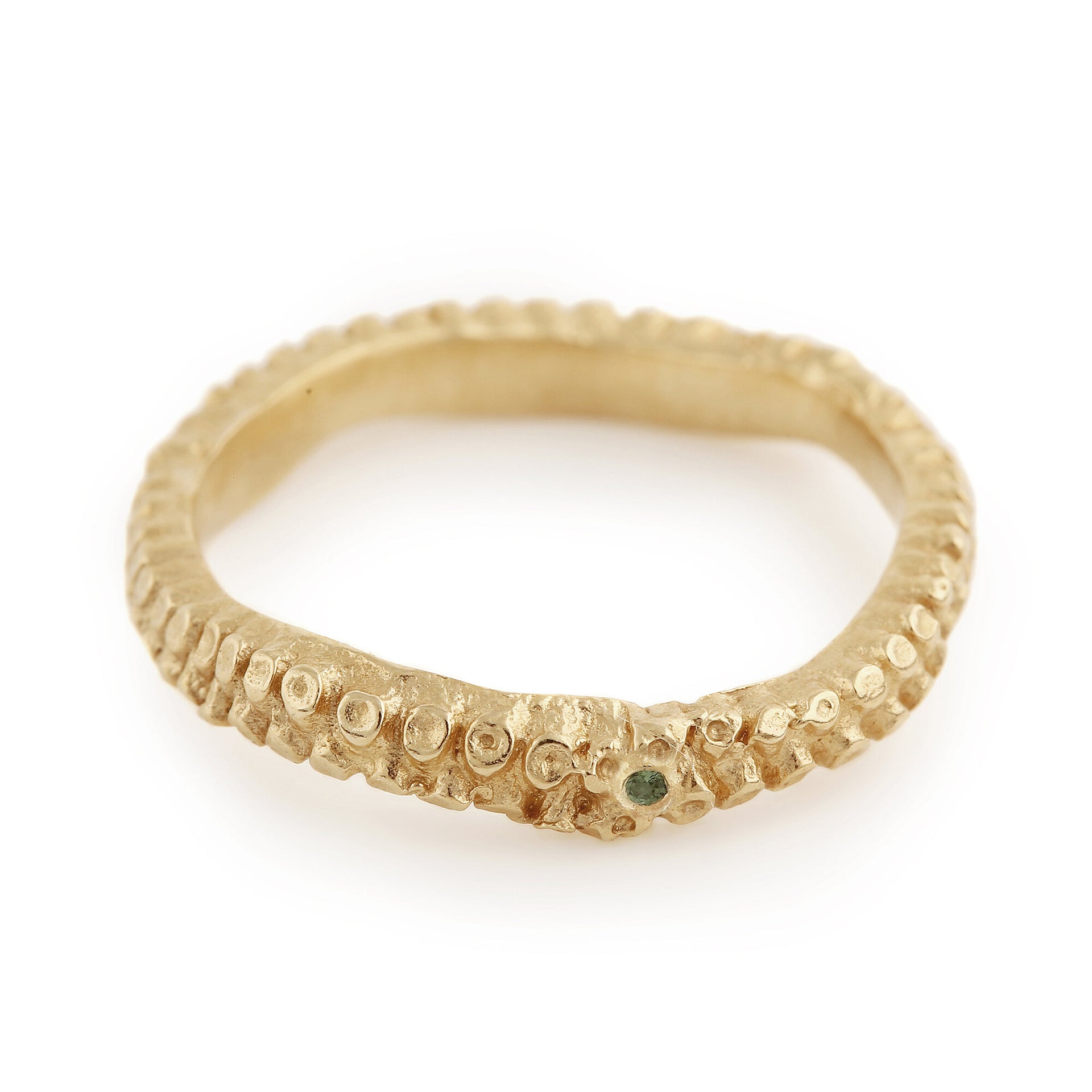 polupous-emerald-and-gold-wedding-band