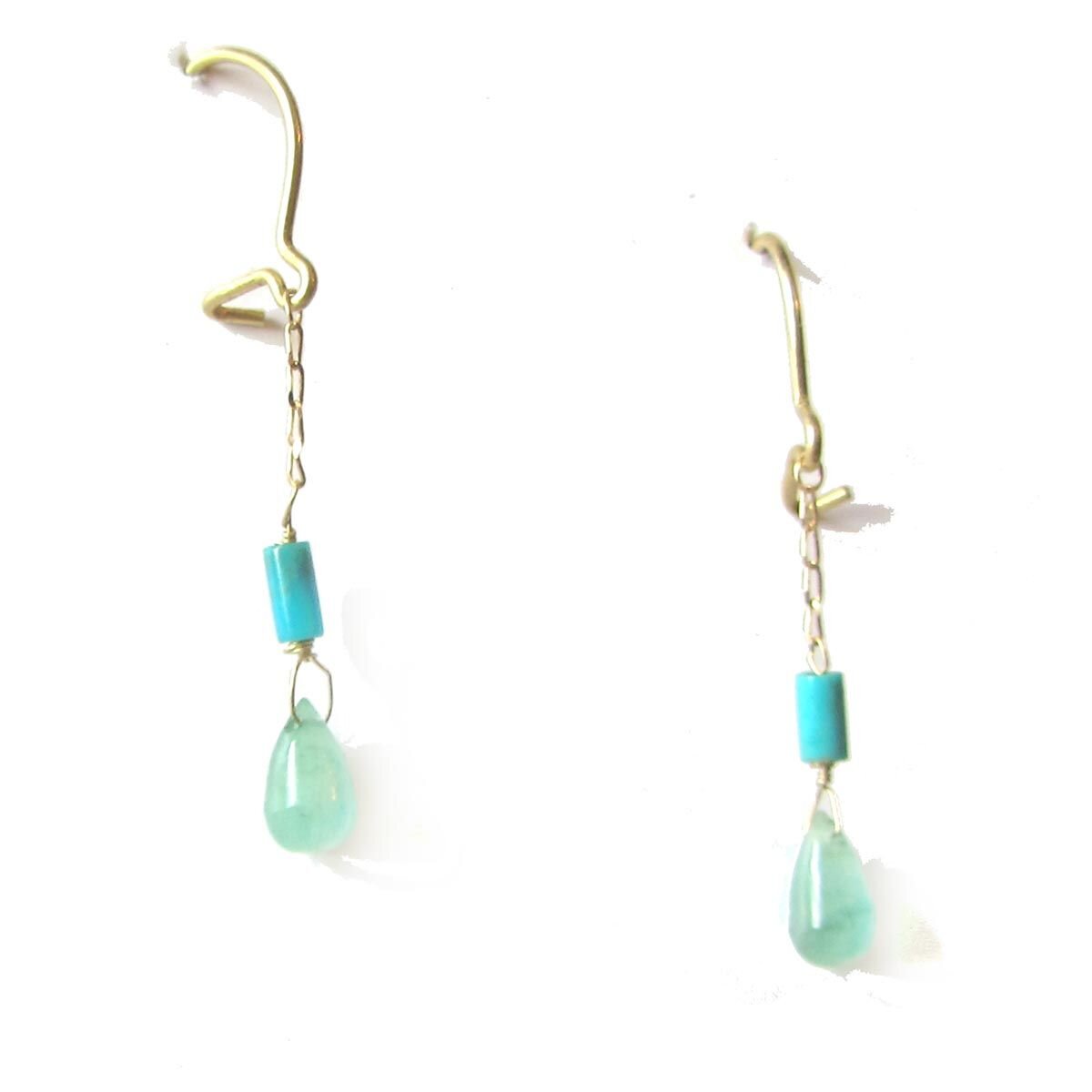 emerald-and-turquoise-earrings