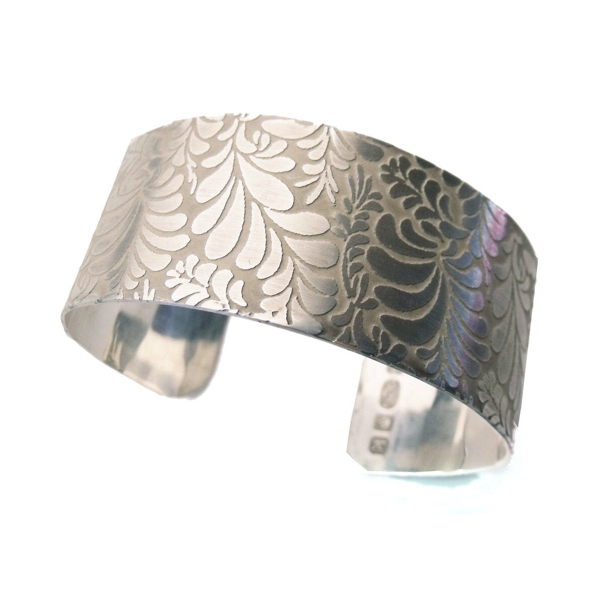 volutes-photo-etched-silver-cuff-bracelet-with-floral-pattern-medium