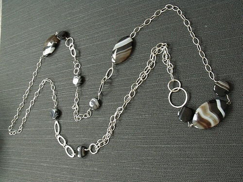 black-botswana-banded-agate-chain-necklace