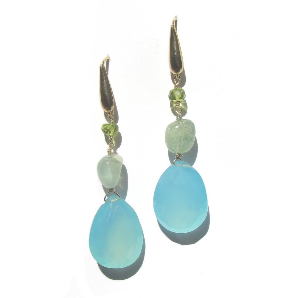 aquamarine-sapphire-chalcedony-earrings