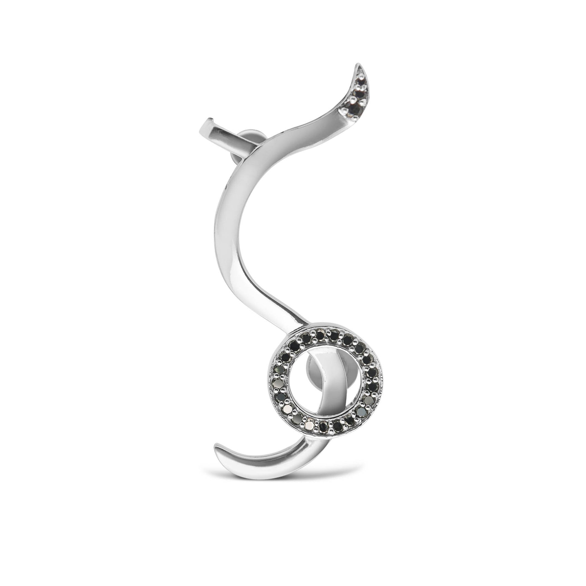 snaketric-ear-cuff-silver-with-black-diamonds