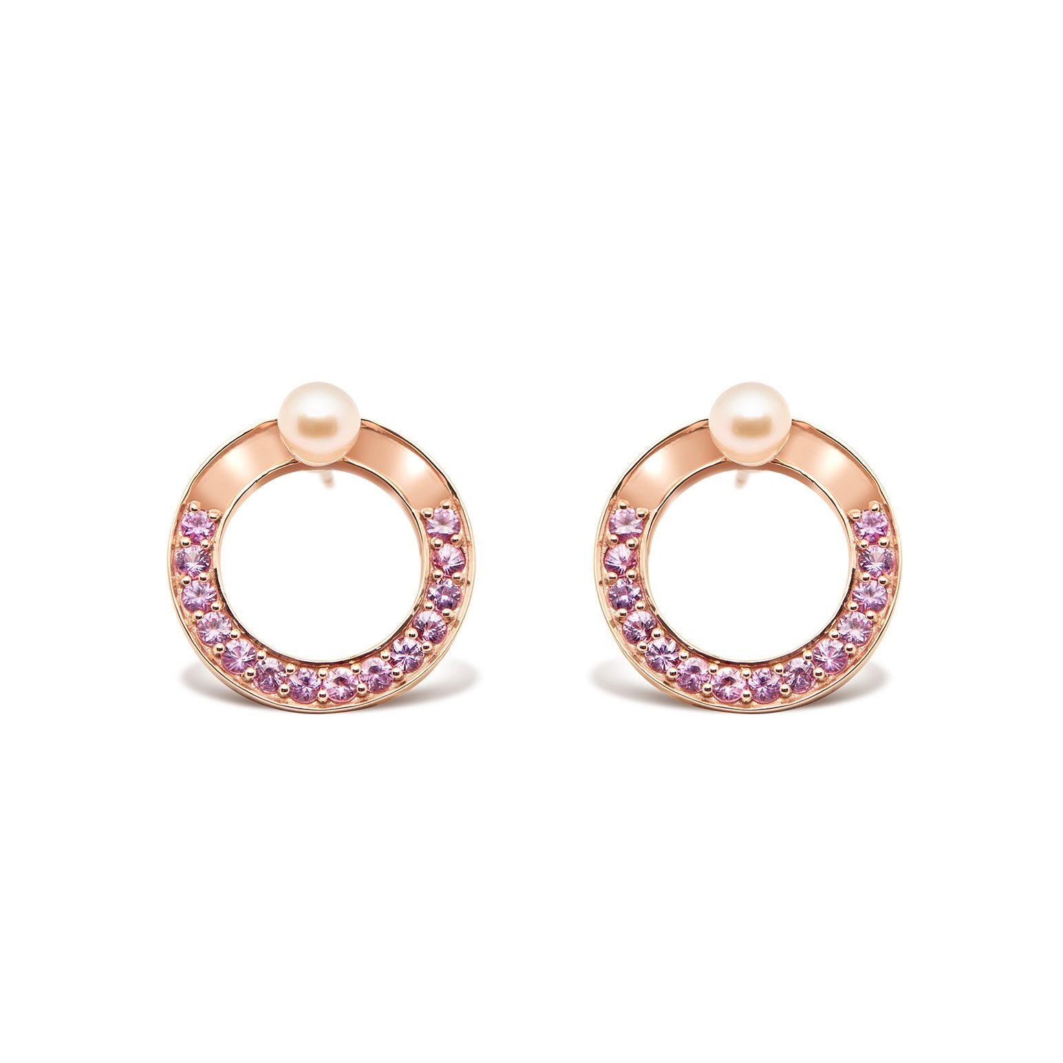 snaketric-disc-earrings-pink