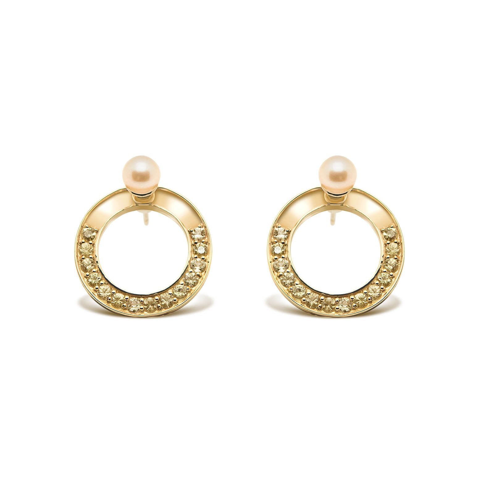 snaketric-disc-earrings-gold