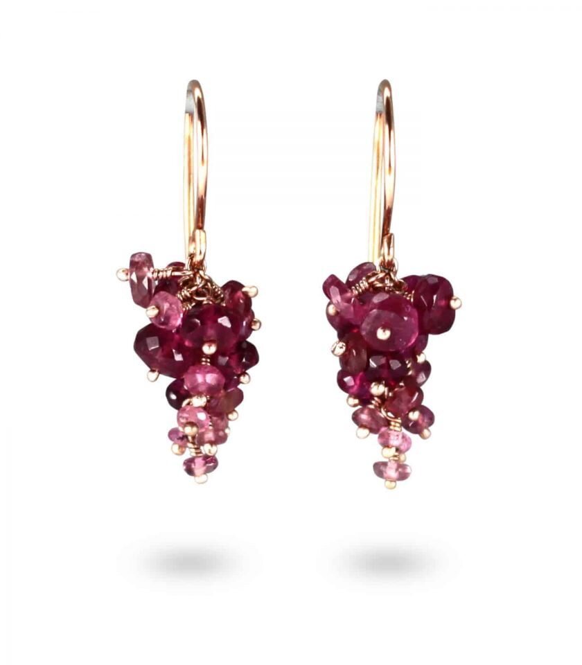 pink-tourmaline-grape-earrings