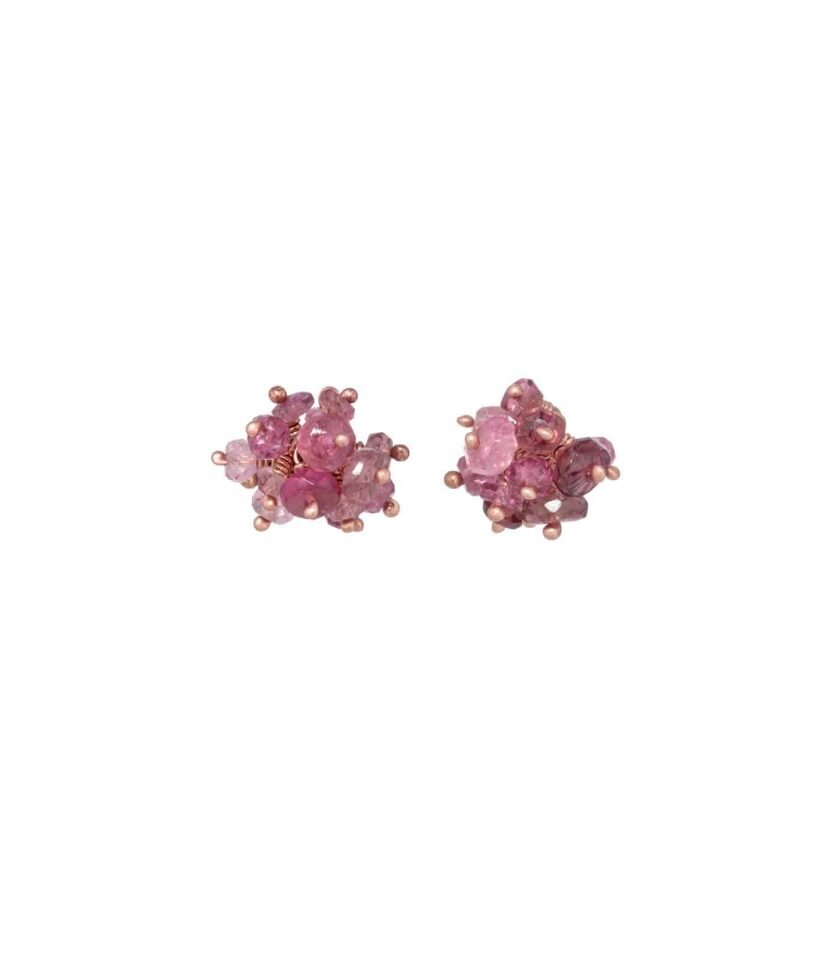 pink-tourmaline-pompom-stud-earrings