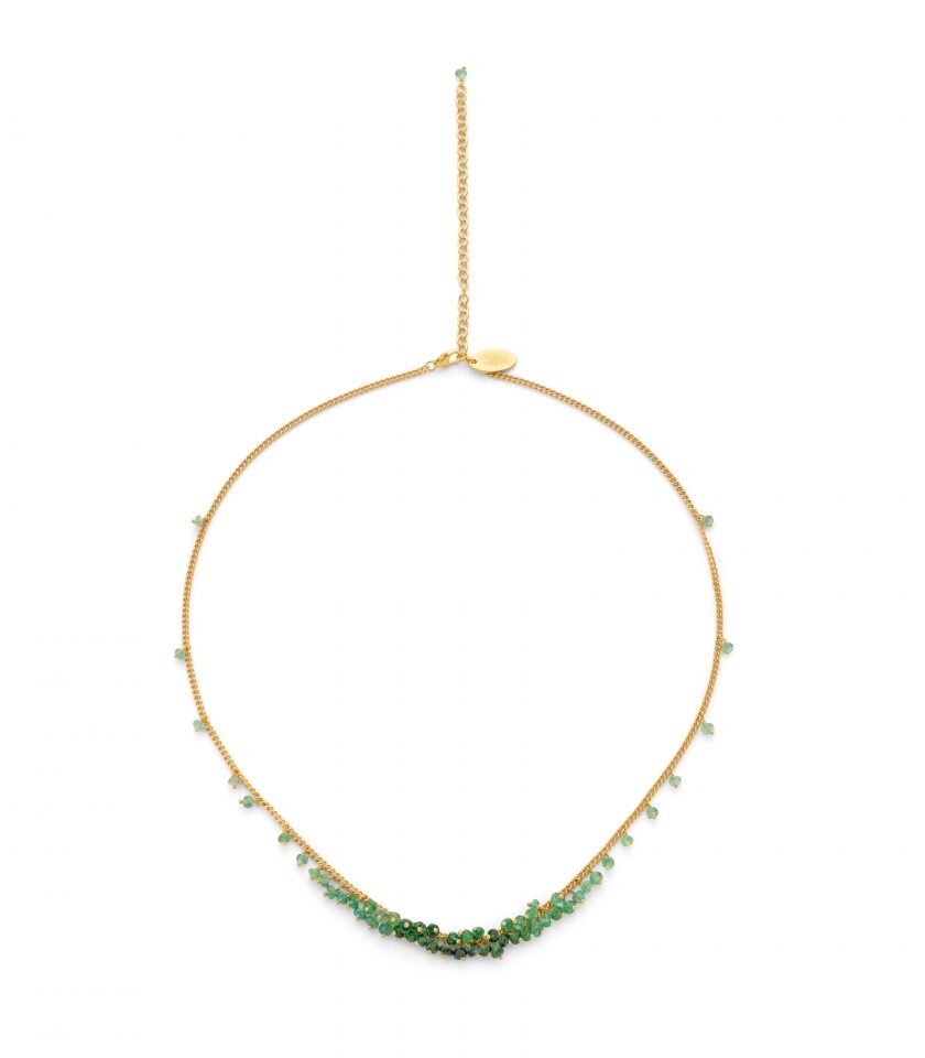 emerald-beaded-graduated-row-necklace