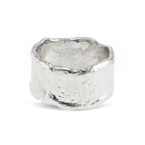 silver-ring-with-melted-edge