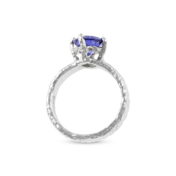 silver-ring-with-blue-cubic-zirconia