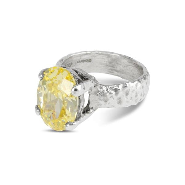 silver-ring-with-yellow-cubic-zirconia