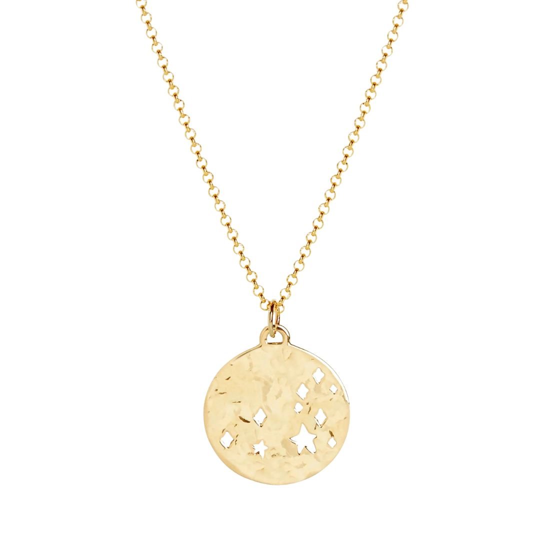 leo-zodiac-hammered-necklace