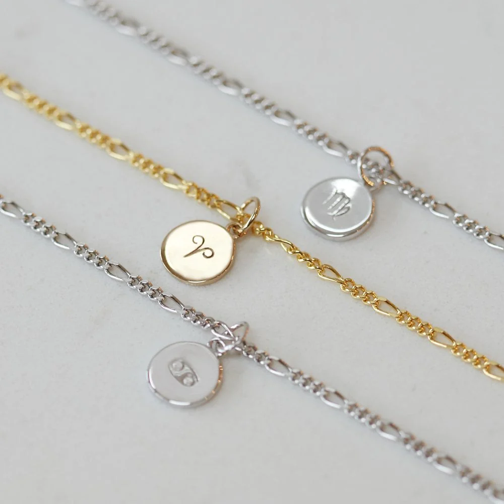 zodiac-sign-figaro-chain-bracelet