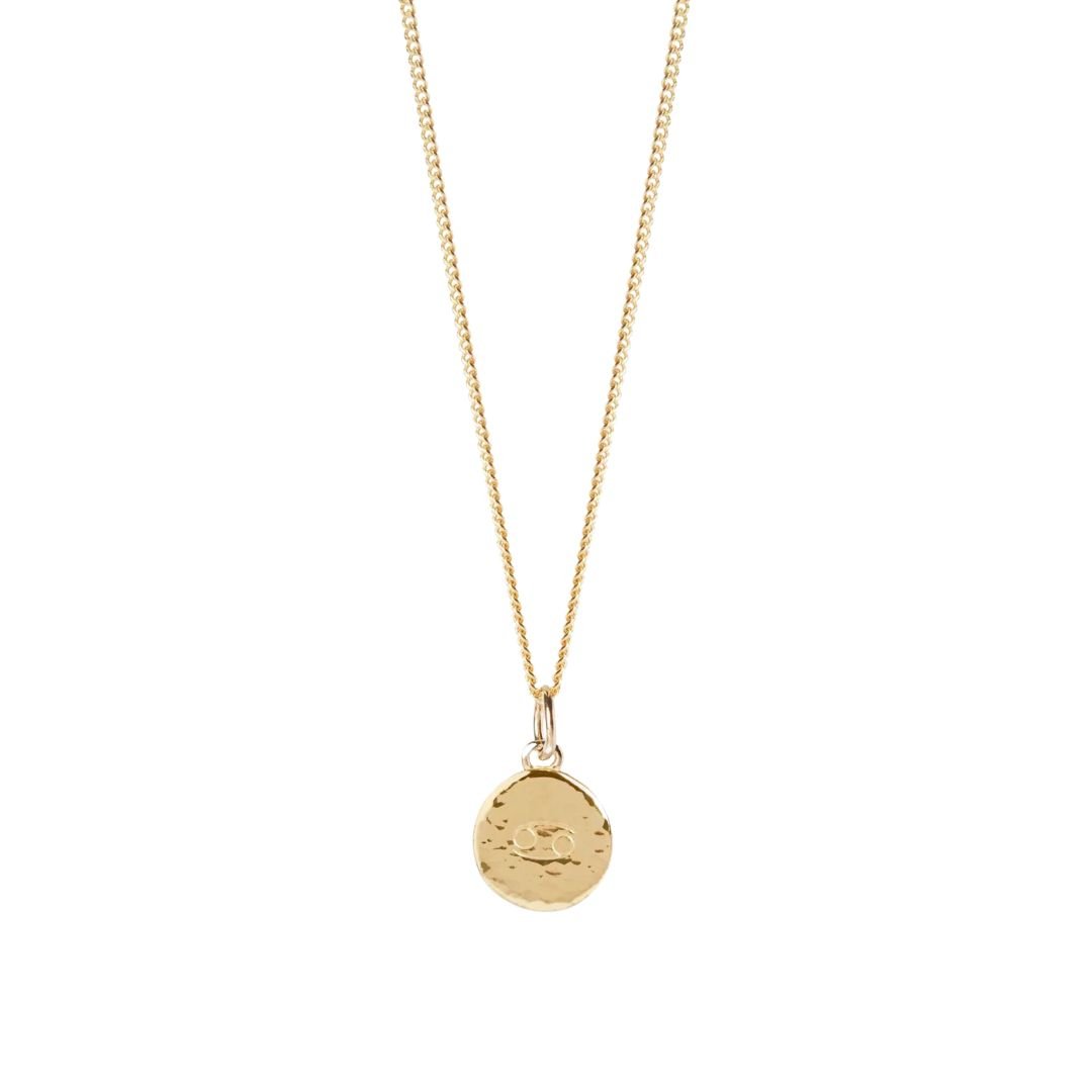 zodiac-hammered-disc-necklace