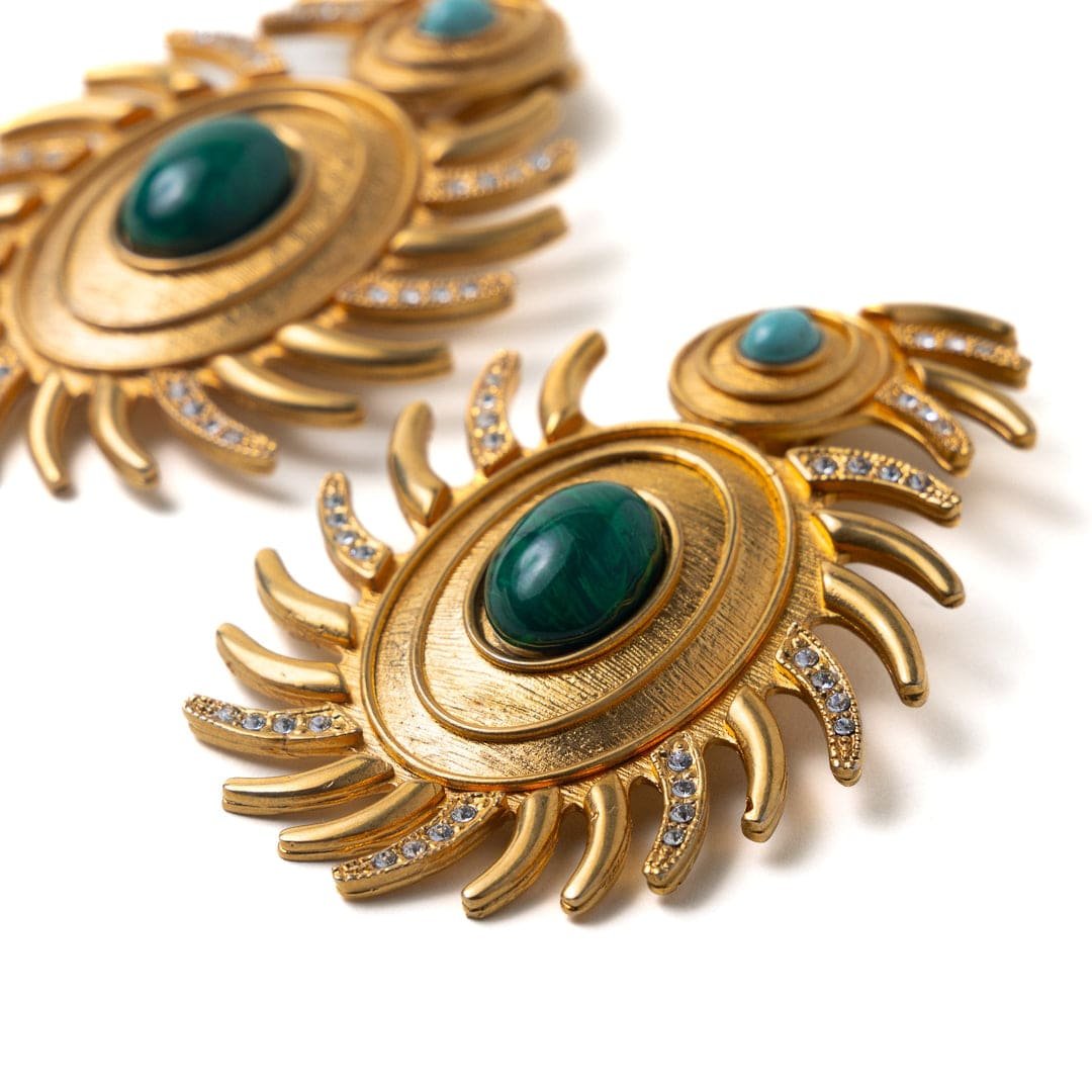 sun-green-earrings